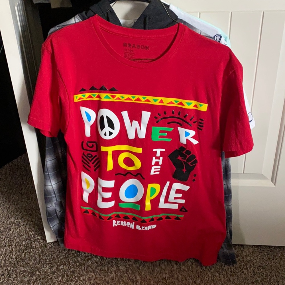 Reason Brand “Power To The People” Tee (Worn once)